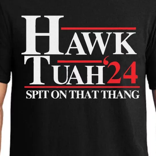 Hawk Tush Spit On That Thang Viral Election Parody Pajama Set