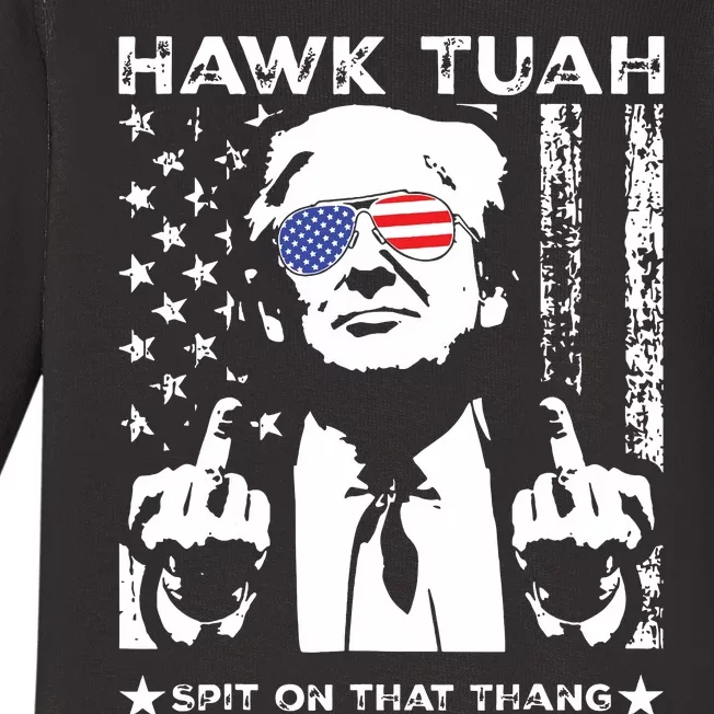 Hawk Tush Spit On That Thang Viral Election Parody Baby Long Sleeve Bodysuit