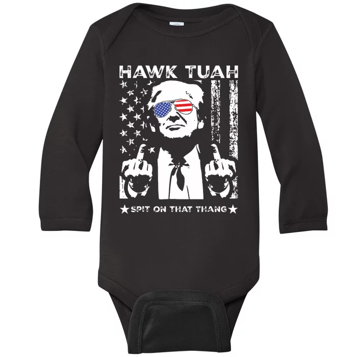 Hawk Tush Spit On That Thang Viral Election Parody Baby Long Sleeve Bodysuit