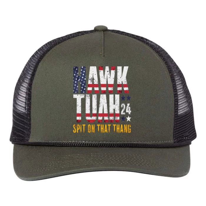 Hawk Tush Spit On That Thang Election Parody Retro Rope Trucker Hat Cap