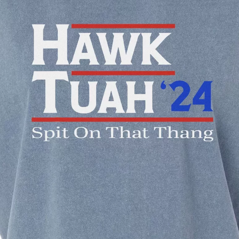 Hawk Tush Spit On That Thang Election Parody Garment-Dyed Women's Muscle Tee