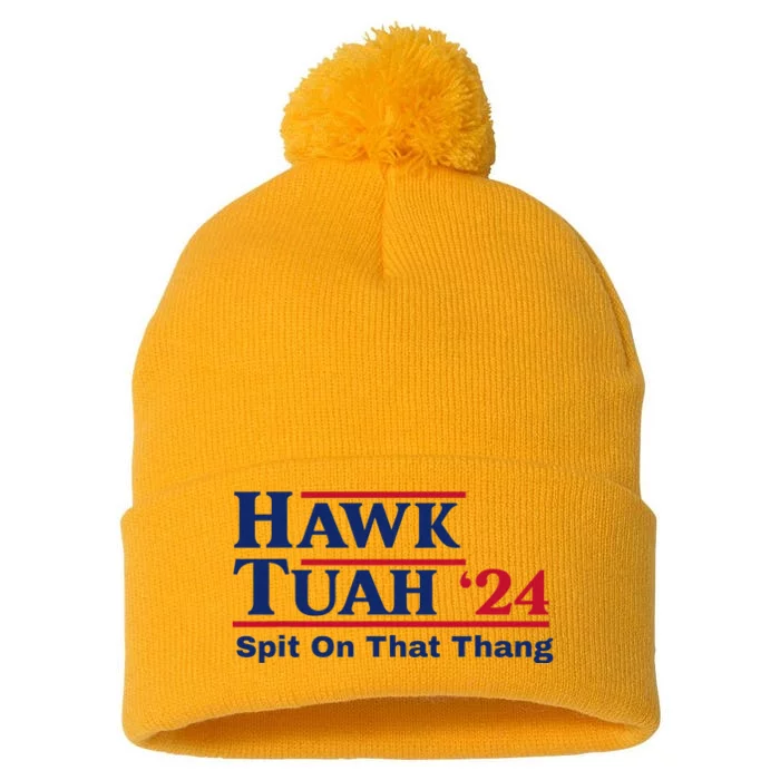 Hawk Tush Spit On That Thing Viral Election Parody Pom Pom 12in Knit Beanie