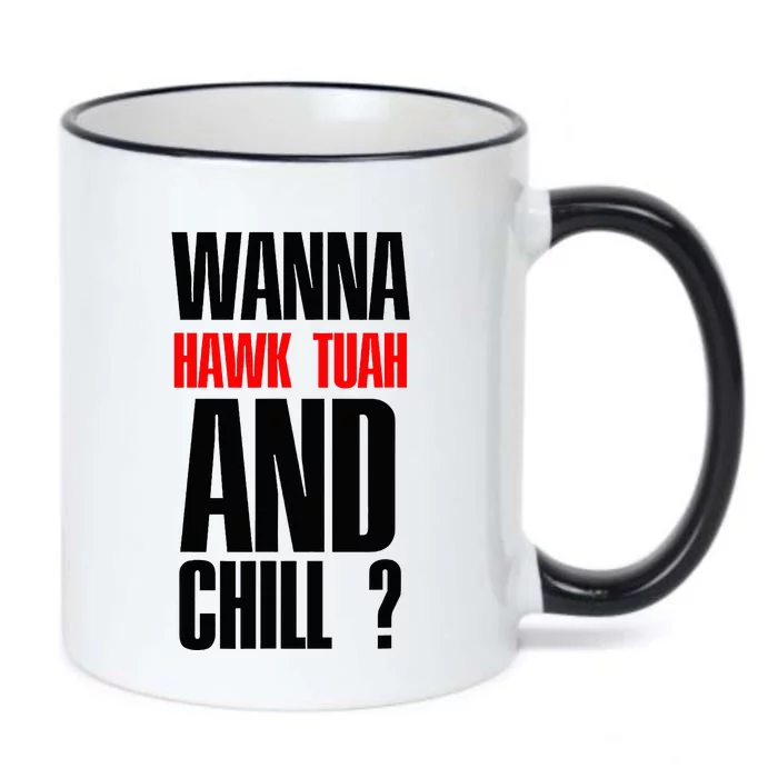 Hawk Twah Spit On That Thang Funny Black Color Changing Mug