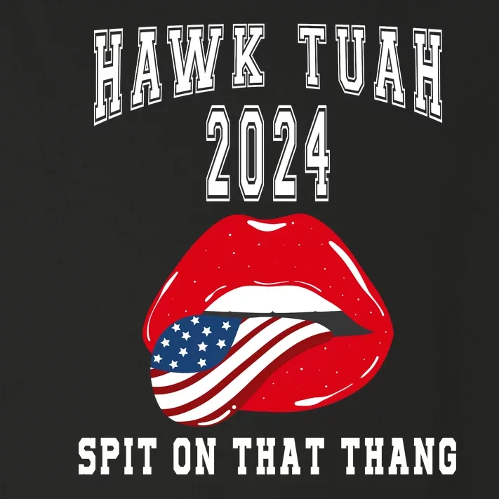 Hawk Tuah Spit On That Thang 2024 Hawk Tuah 24 Funny Trendy Toddler Long Sleeve Shirt