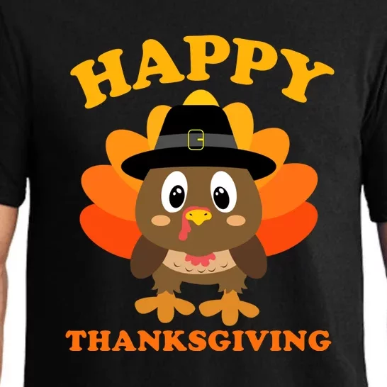 Happy Thanksgiving Shirts For Boys Girls Pilgrim Turkey Pajama Set