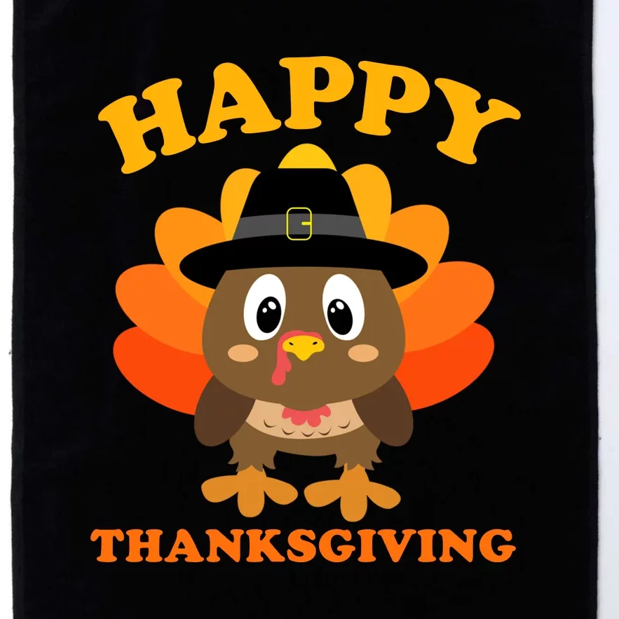 Happy Thanksgiving Shirts For Boys Girls Pilgrim Turkey Platinum Collection Golf Towel