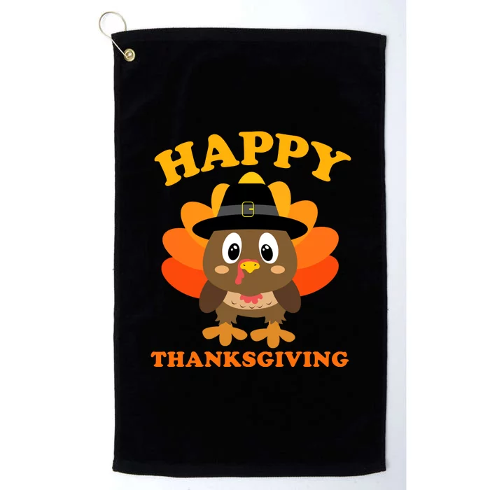 Happy Thanksgiving Shirts For Boys Girls Pilgrim Turkey Platinum Collection Golf Towel