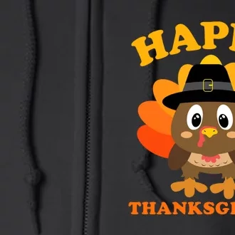 Happy Thanksgiving Shirts For Boys Girls Pilgrim Turkey Full Zip Hoodie