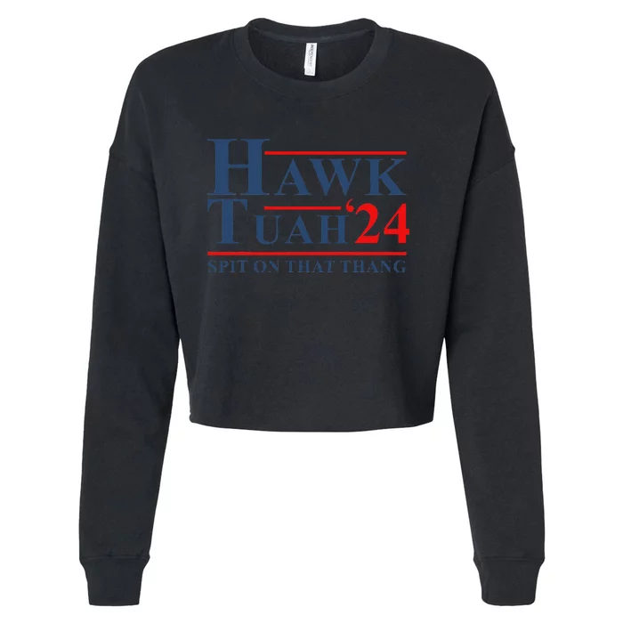 Hawk Tush Spit On That Thing Cropped Pullover Crew