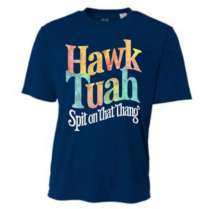 Hawk Tuah Spit On That Thing Cooling Performance Crew T-Shirt