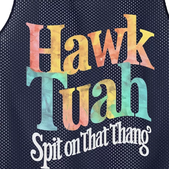 Hawk Tuah Spit On That Thing Mesh Reversible Basketball Jersey Tank