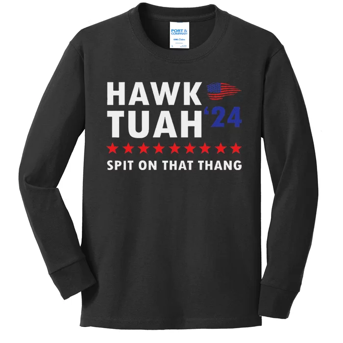 Hawk Tush Spit On That Thing Viral Election Parody Women Kids Long Sleeve Shirt