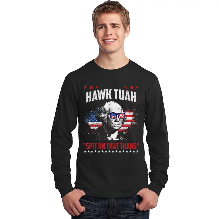 Hawk Tush Spit On That Thing Presidential Candidate Parody Long Sleeve Shirt