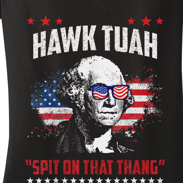 Hawk Tush Spit On That Thing Presidential Candidate Parody Women's V-Neck T-Shirt