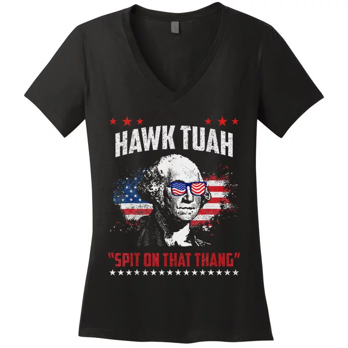 Hawk Tush Spit On That Thing Presidential Candidate Parody Women's V-Neck T-Shirt