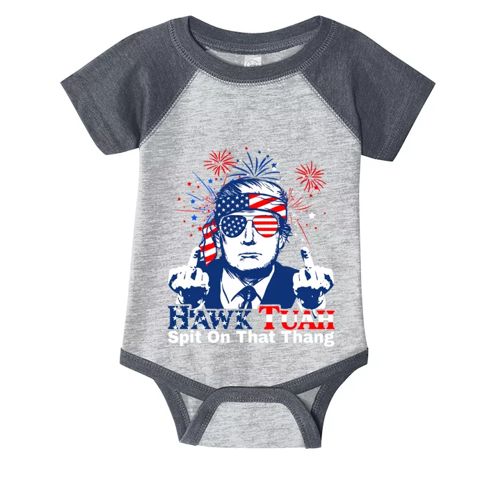 Hawk Tush Spit On That Thing Presidential Candidate Parody Infant Baby Jersey Bodysuit