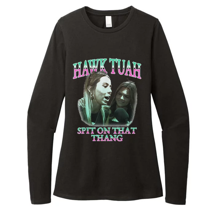 Hawk Tush Spit On That Thing Presidential Candidate Parody Womens CVC Long Sleeve Shirt