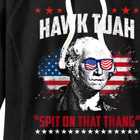 Hawk Tush Spit On That Thing Funny Women's Fleece Hoodie