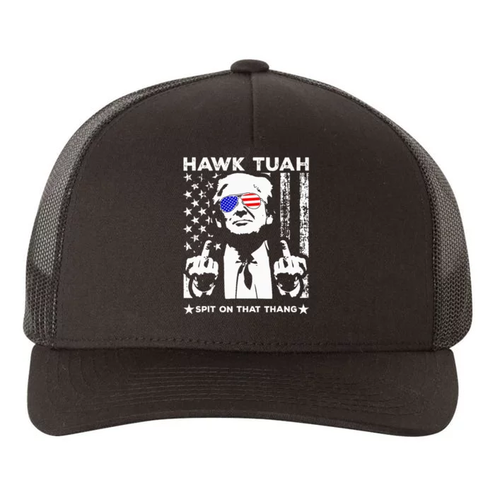 Hawk Tush Spit On That Thing Funny Yupoong Adult 5-Panel Trucker Hat