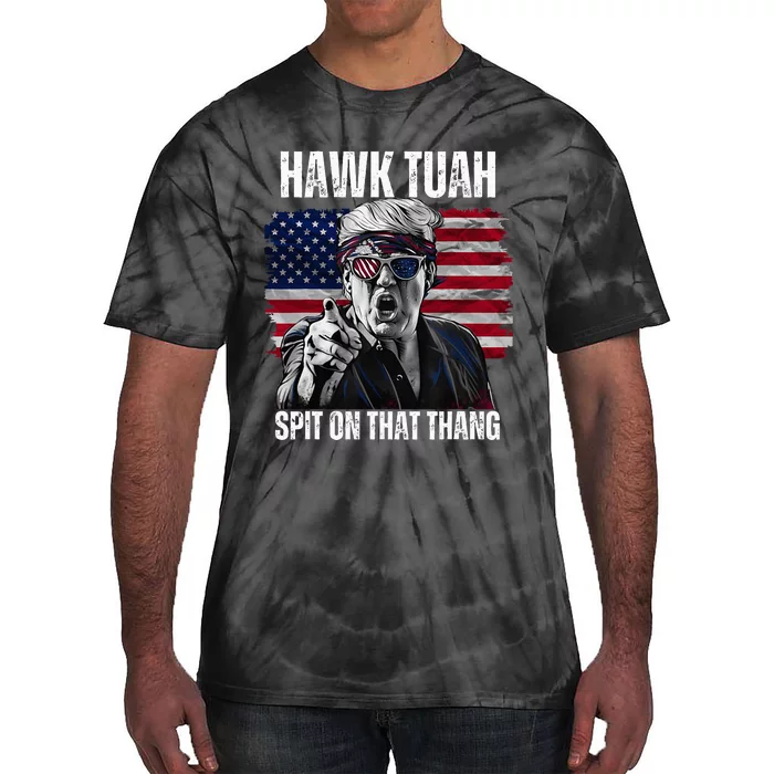 Hawk Tush Spit On That Thing Funny Tie-Dye T-Shirt