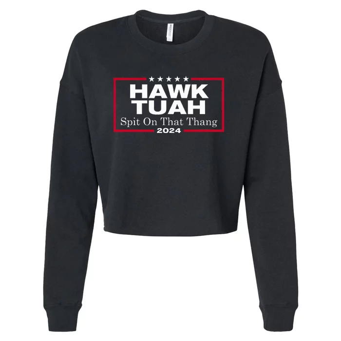 Hawk Tush Spit On That Thang Presidential Cropped Pullover Crew