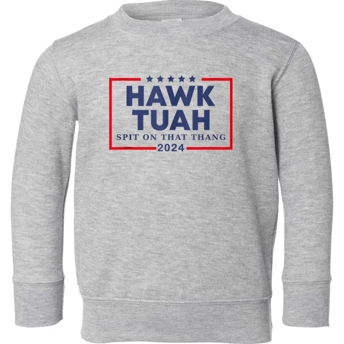 Hawk Tuah 24 Spit On That Toddler Sweatshirt