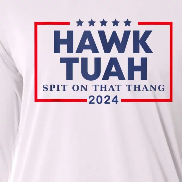 Hawk Tuah 24 Spit On That Cooling Performance Long Sleeve Crew