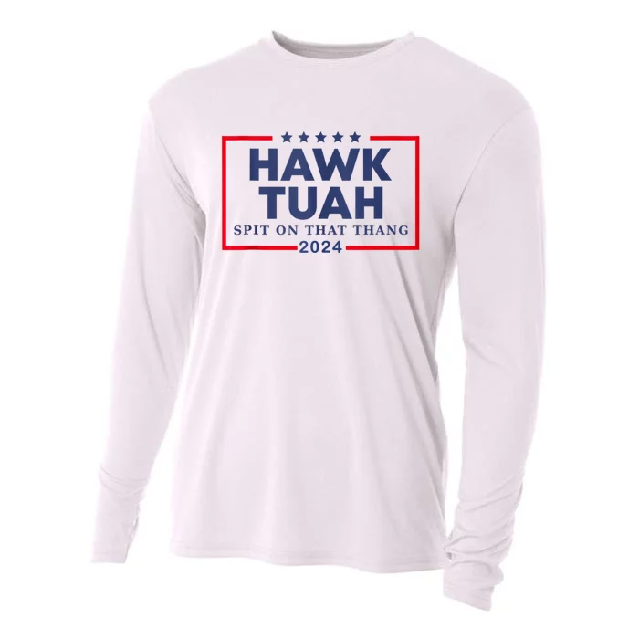 Hawk Tuah 24 Spit On That Cooling Performance Long Sleeve Crew