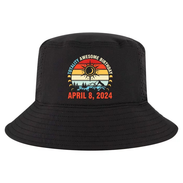 Happy Totality Solar Eclipse Awesome Birthday April 8 2024 Cool Comfort Performance Bucket Hat