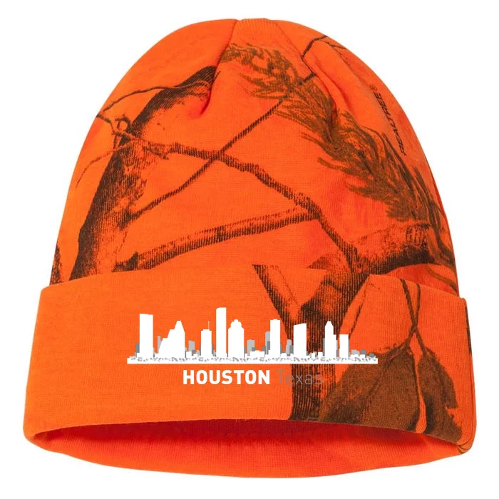 Houston Texas Skyline Kati - 12in Camo Beanie