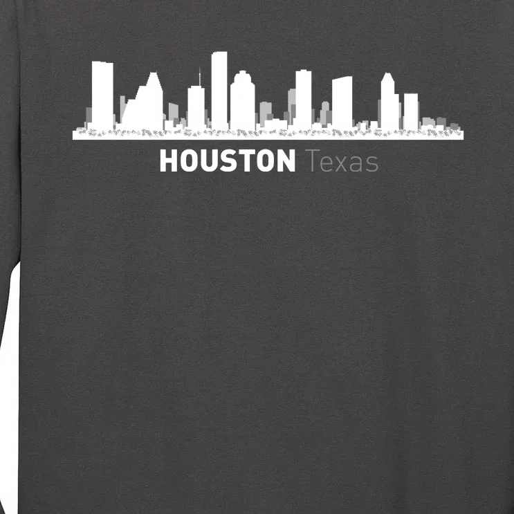 Houston Texas Skyline Tall Long Sleeve T-Shirt