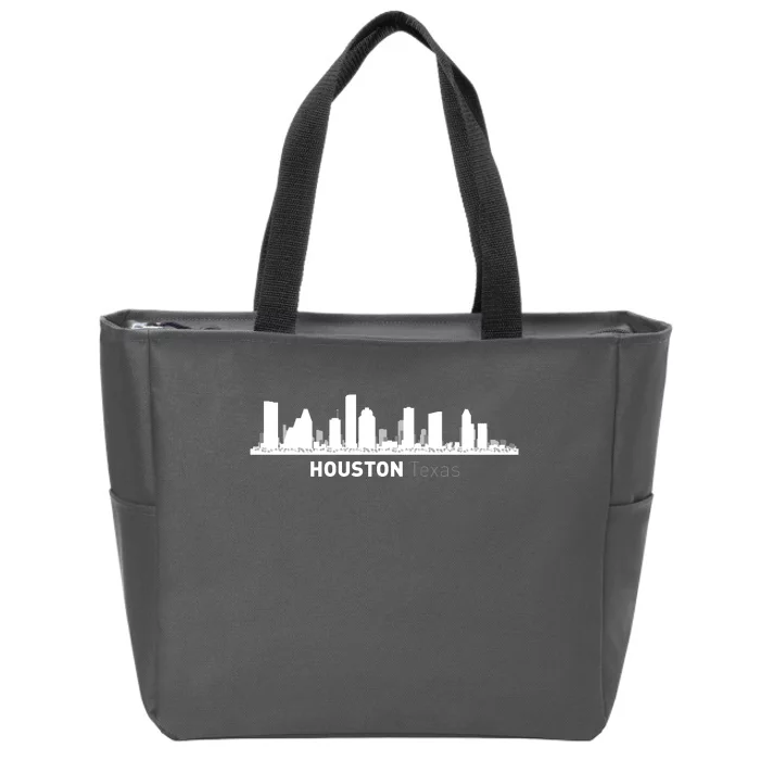 Houston Texas Skyline Zip Tote Bag