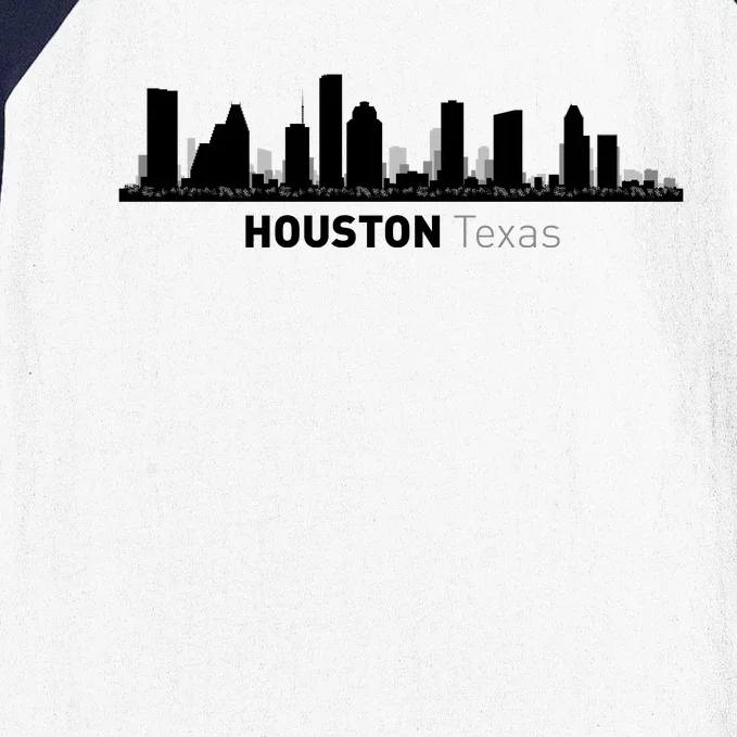 Houston Texas Skyline Baseball Sleeve Shirt