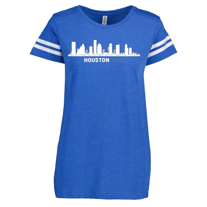 Houston Texas Skyline Enza Ladies Jersey Football T-Shirt