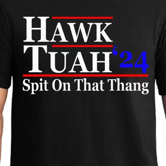 Hawk Tuah Spit On That Thing Presidential Pajama Set