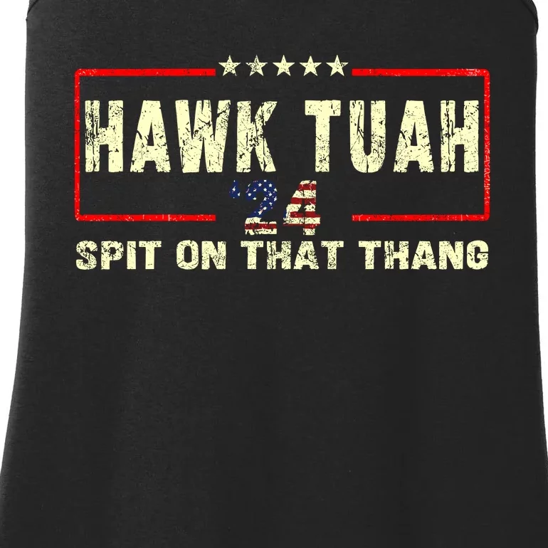 Hawk Tuah Spit On That Thang Trending Ladies Essential Tank