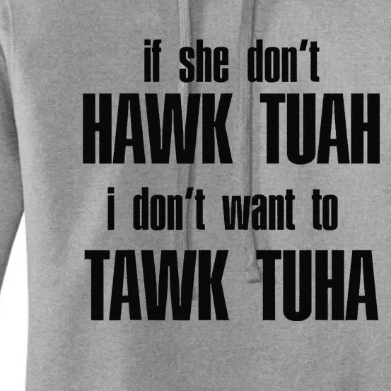 Hawk Twah Spit On That Thang Funny Gif Women's Pullover Hoodie