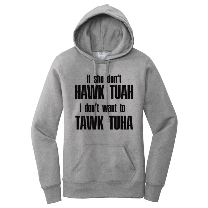 Hawk Twah Spit On That Thang Funny Gif Women's Pullover Hoodie