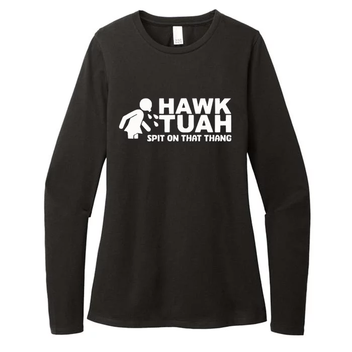 Hawk Tuah Spit On That Thang Funny Interview Womens CVC Long Sleeve Shirt