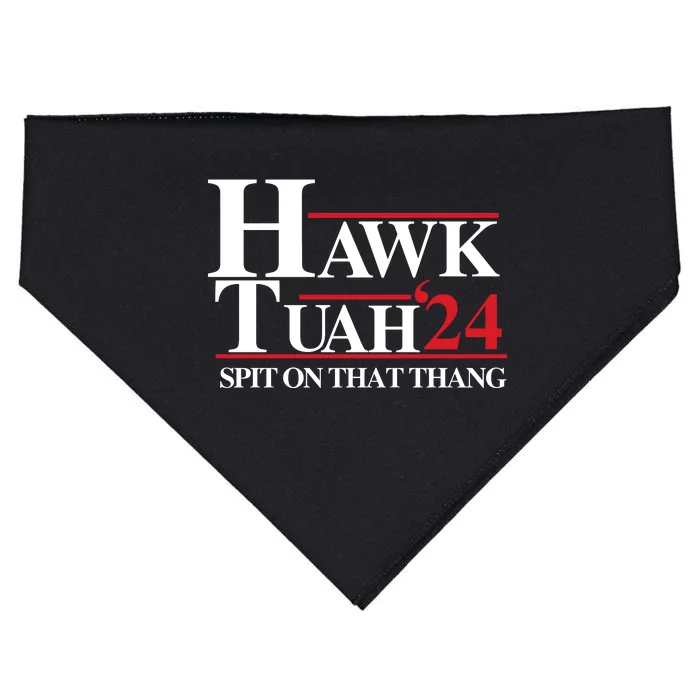 Hawk Tuah Spit On That Thang Trending USA-Made Doggie Bandana