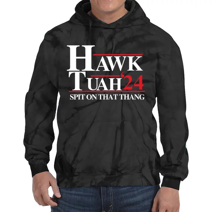 Hawk Tuah Spit On That Thang Trending Tie Dye Hoodie