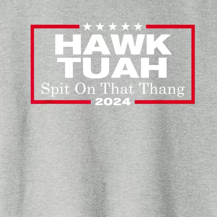 Hawk Tush Spit On That Thang Funny Presidential Candidate Parody Gift Women's Crop Top Tee