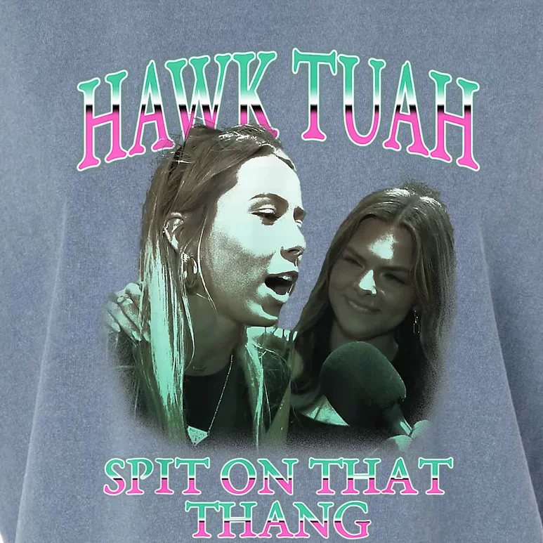 Hawk Tush Spit On That Thing Presidential Candidate Parody Garment-Dyed Women's Muscle Tee