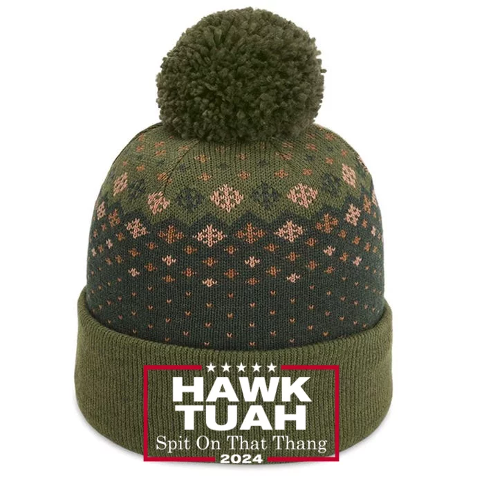 Hawk Tuah Spit On That Thang Trending The Baniff Cuffed Pom Beanie