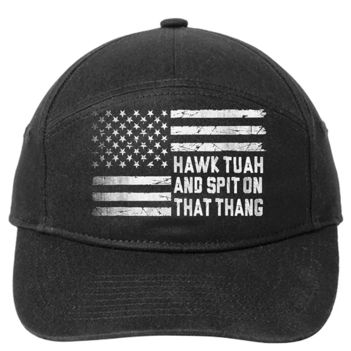 Hawk Tush Spit On That Thang 2024 Us Flag Vintage 7-Panel Snapback Hat