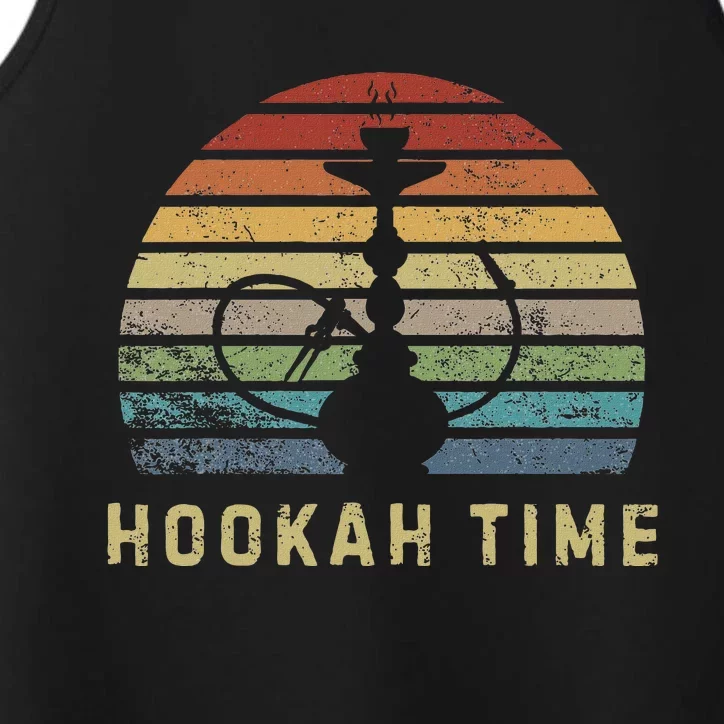 Hookah Time Sunset Shisha Smoke Hookah Lover Party Performance Tank