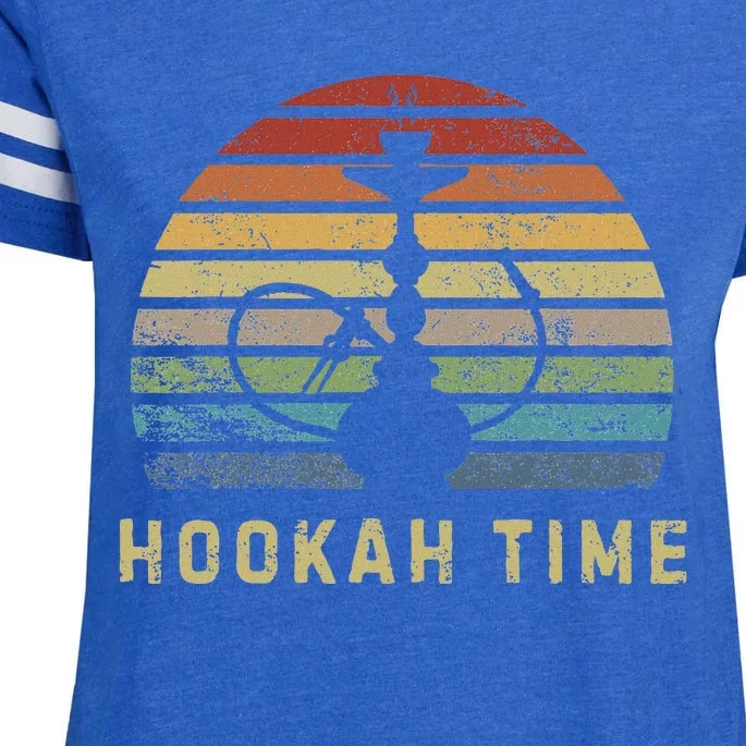 Hookah Time Sunset Shisha Smoke Hookah Lover Party Enza Ladies Jersey Football T-Shirt