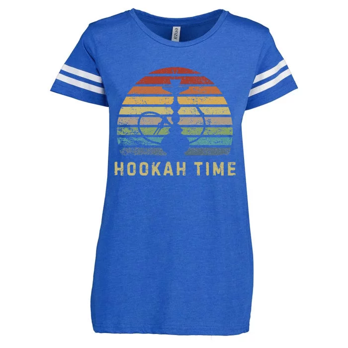 Hookah Time Sunset Shisha Smoke Hookah Lover Party Enza Ladies Jersey Football T-Shirt