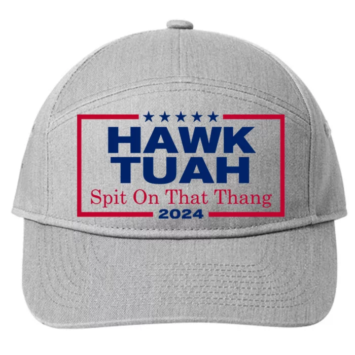 Hawk Tuah Spit On That Thang Trending 7-Panel Snapback Hat