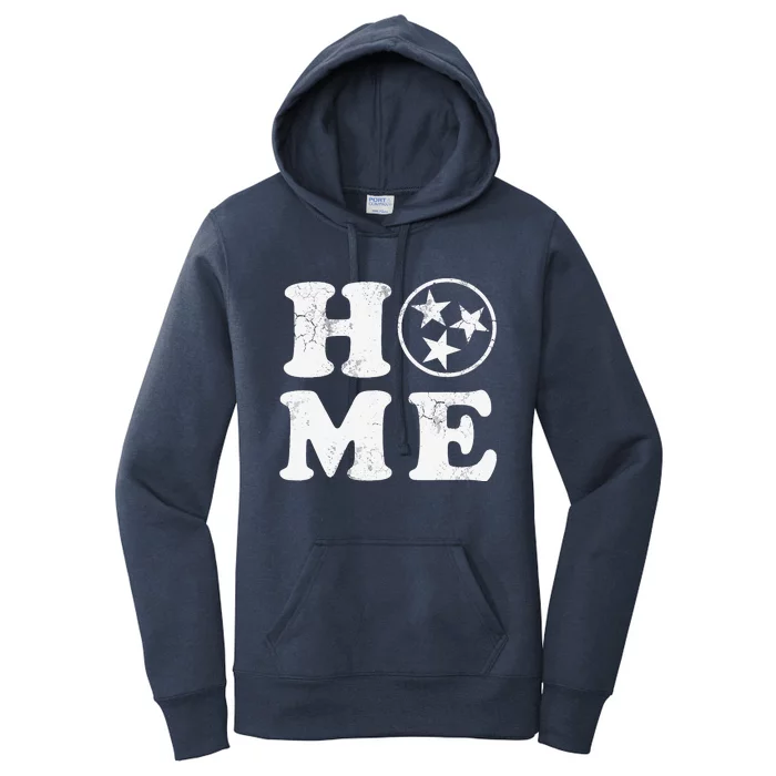 Home Tennessee State Flag Family Vintage Distressed Orange Women's Pullover Hoodie